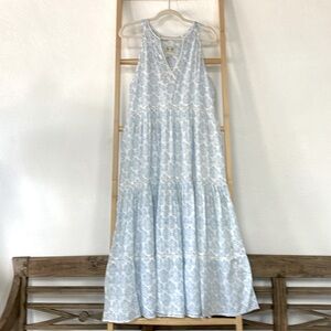Mika Maxi Sundress in Sayulita Print by Sigrid Olsen Blue Multiple Sizes.
